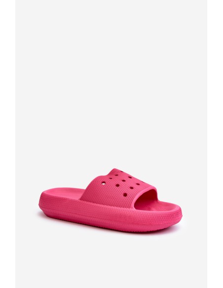 Women's Foam Slides on Thick Sole Fuchsia Beula