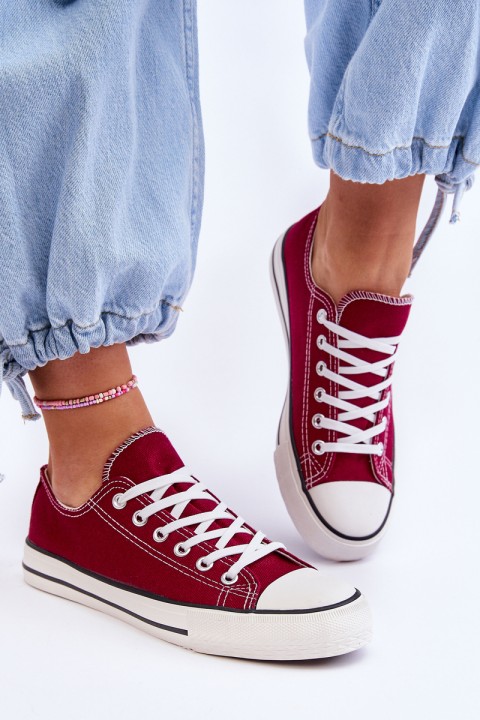 Classic Low Women's Sneakers Burgunde Vegas