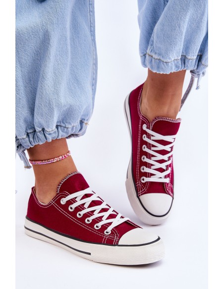 Classic Low Women's Sneakers Burgunde Vegas