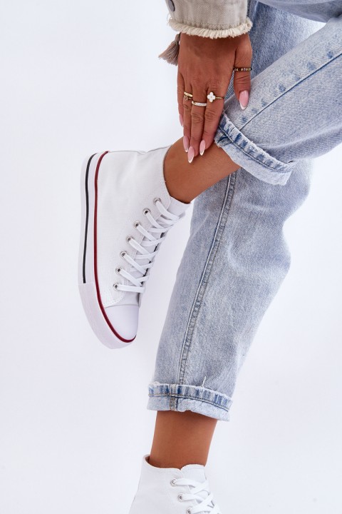 Women's Classic High Top Sneakers White Remos