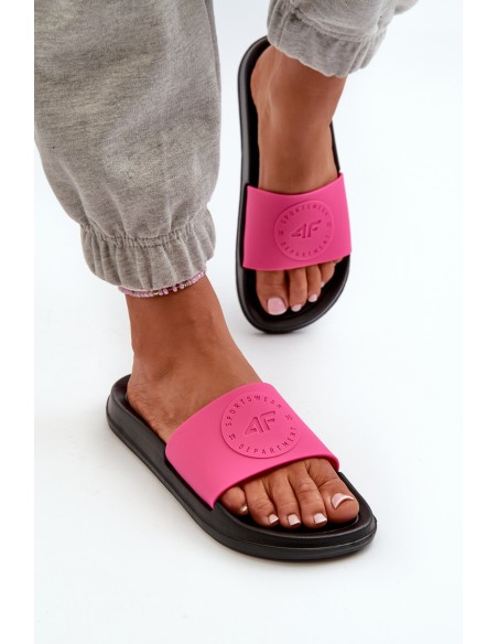 Women's Slides 4FMM00FFLIF045-55S Pink-Black