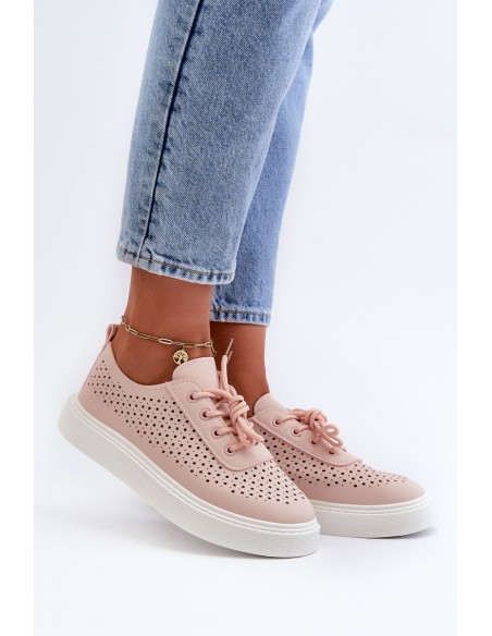 Suvarstomi platforminiai sportbačiai Pink Tanvi