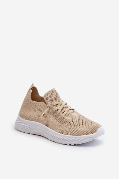 Women's Beige Sports Slip-On Shoes Jagelia 2