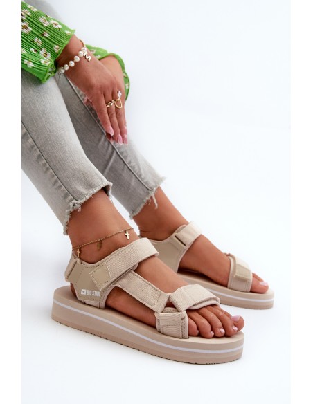 Women's Platform Sandals by Big Star NN274A535 Beige