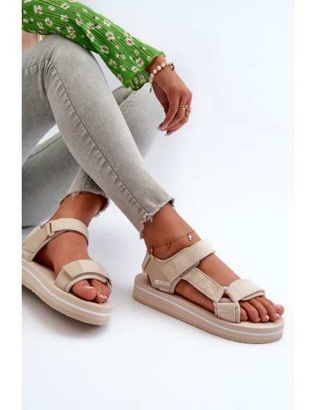Women's Platform Sandals by Big Star NN274A535 Beige