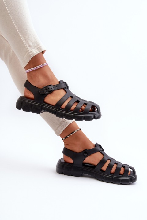 Women's Foam Sandals Roman Black Gasaria