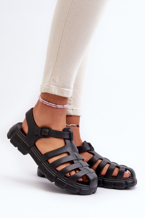 Women's Foam Sandals Roman Black Gasaria