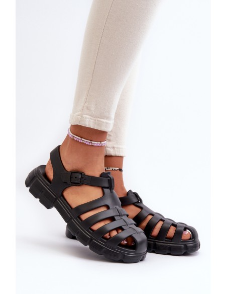 Women's Foam Sandals Roman Black Gasaria