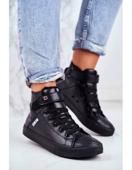 BIG STAR Leather Warmed Sneakers V274542FW Black