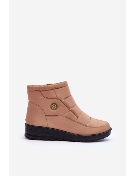 Women's Padded Snow Boots Beige Helis