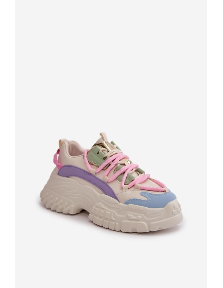 Women's sneakers with chunky sole multicolor Nevela