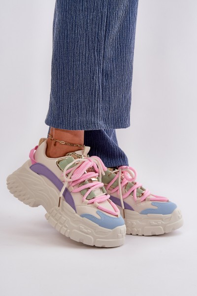 Women's sneakers with chunky sole multicolor Nevela 2
