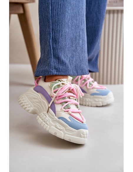 Women's sneakers with chunky sole multicolor Nevela
