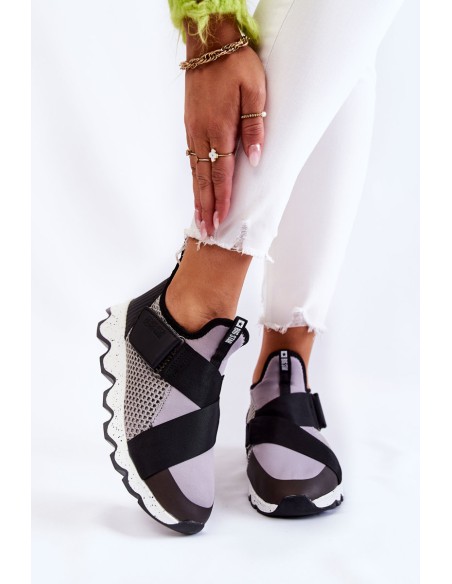 Women's Sneakers Big Star KK274546 Grey-Black