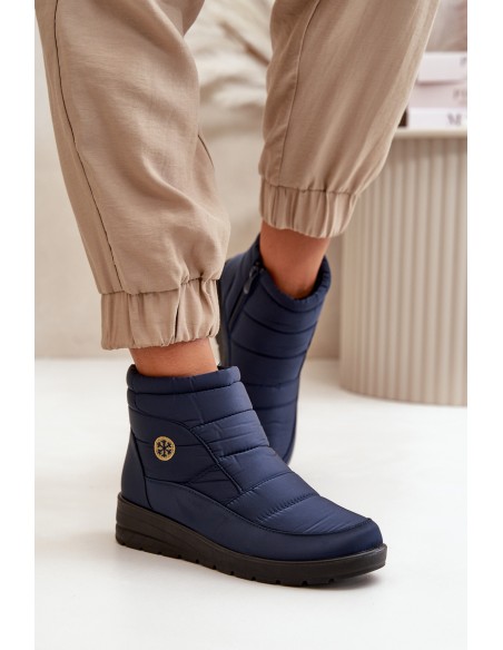 Women's Insulated Snow Boots Navy Helis