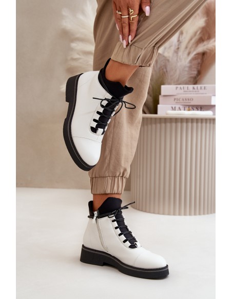 Low Women's Boots Insulated Eco Leather Beige Erisabelle