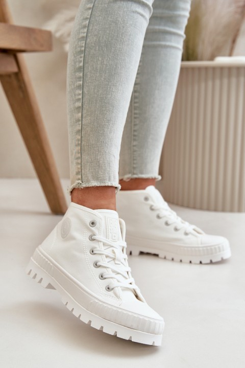 Women's High Top Sneakers Big Star OO274009 White