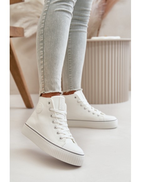 Women's Insulated Sneakers Made Of Eco Leather Big Star OO274788 White