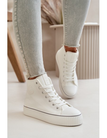 Women's Insulated Sneakers Made Of Eco Leather Big Star OO274788 White