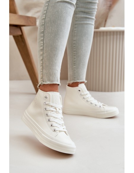 Women's Insulated Sneakers From Eco Leather White Big Star OO274932