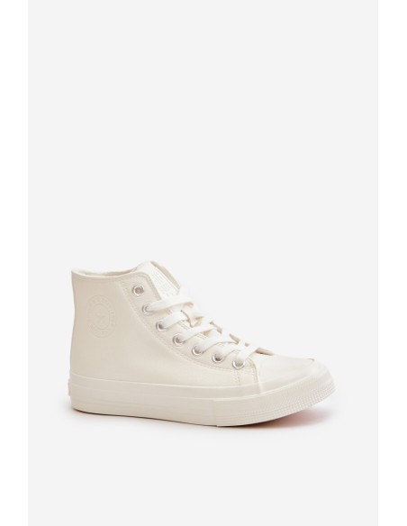 Women's Insulated Sneakers From Eco Leather White Big Star OO274932