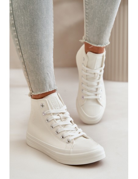 Women's Insulated Sneakers From Eco Leather White Big Star OO274932