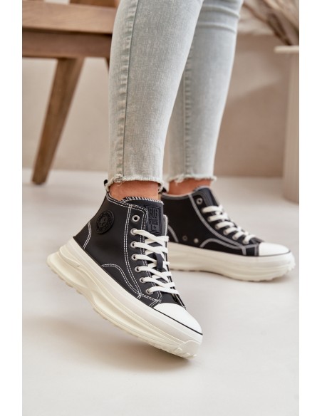 Warm Women's Platform Sneakers Eco Leather Big Star OO274068 Pink