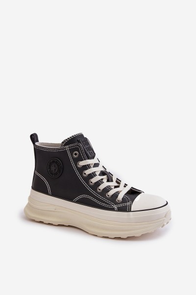 Šilti moteriški sportbačiai su platforma Eco Leather Big Star OO274068 Pink 2