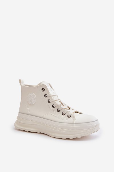 Women's Platform Sneakers Eco Leather Big Star OO274064 White 2