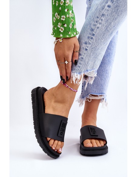 Women's Slippers Big Star LL274429 Black