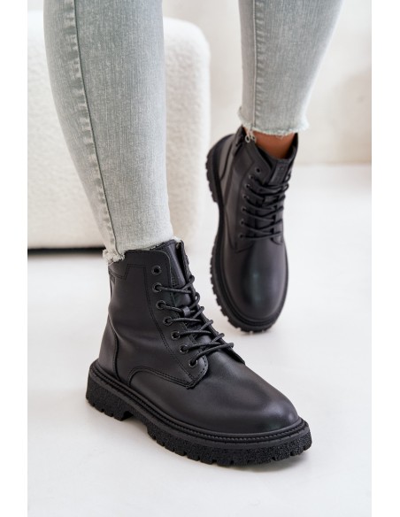 Insulated Ankle Boots Workers Women OO274A126 Black