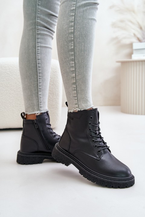 Insulated Ankle Boots Workers Women OO274A126 Black