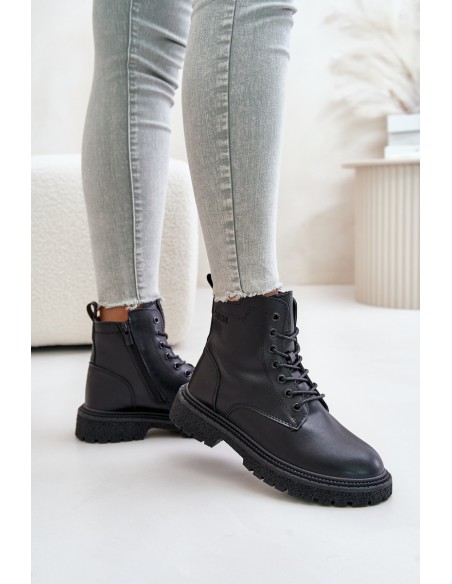 Insulated Ankle Boots Workers Women OO274A126 Black