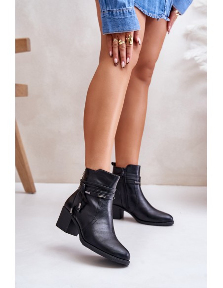 Women's Heeled Boots Insulated Black Lobina