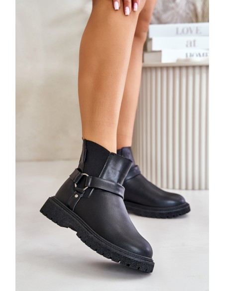 Ankle Boots Insulated With Zipper Big Star OO274A128 Black