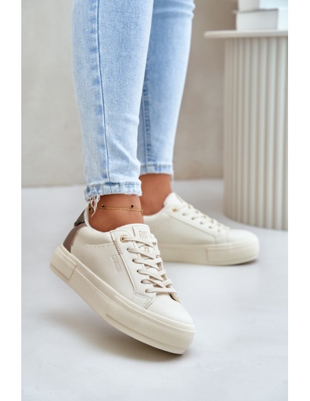 Warm Women's Platform Sneakers Big Star OO274A454 Beige