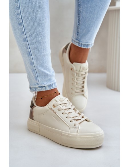 Warm Women's Platform Sneakers Big Star OO274A454 Beige