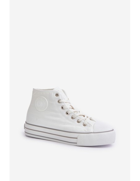 Warm Women's Platform Sneakers OO274A473 White