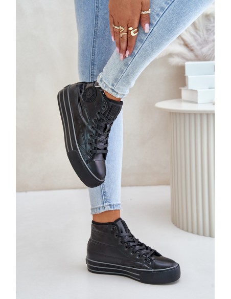 Warm Women's Sneakers on Platform OO274A471 Black