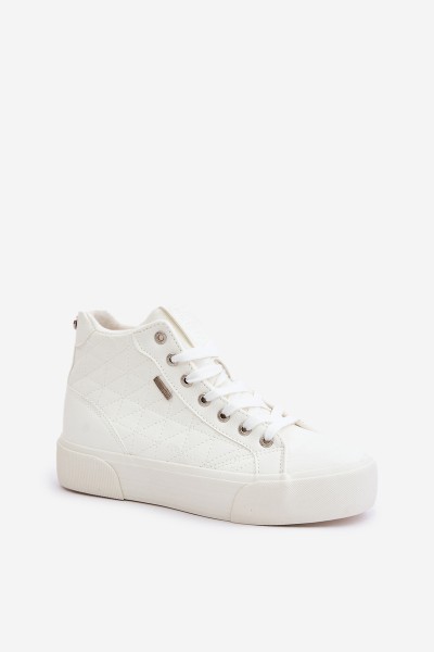 Warmed Women's Sneakers With Stitches White Big Star OO274A479 2