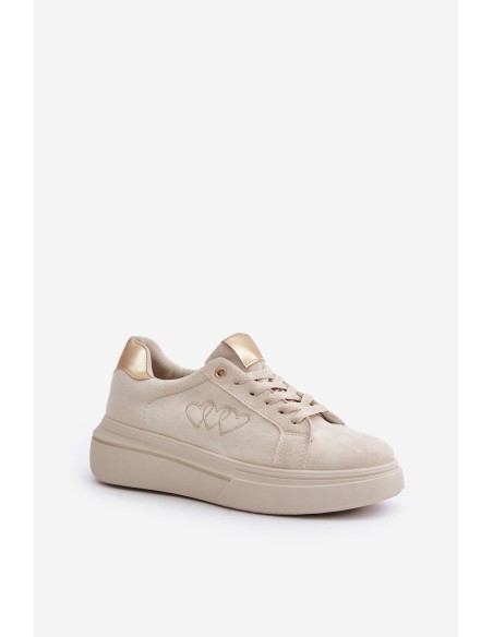 Warm Women's Sneakers Big Star MM274618 Beige