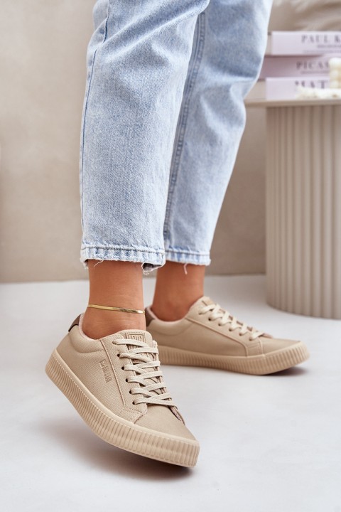 Warm Women's Sneakers Big Star OO274A461 Beige