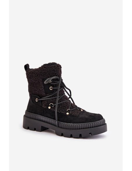 Boots With Sheepskin Type Black Merilana