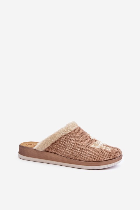 Women's Slippers With Reindeer Inblu CT000034 Beige