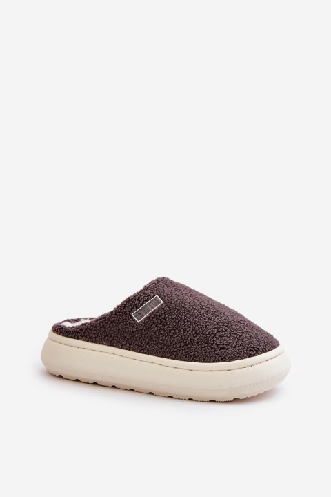 Šiltos šlepetės ant storo pado Big Star MM274134 Tamsiai pilkos spalvos