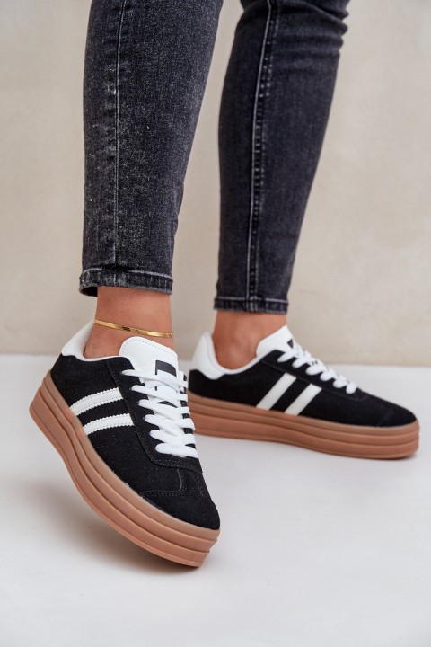 Women's Platform Sneakers Black Egelia