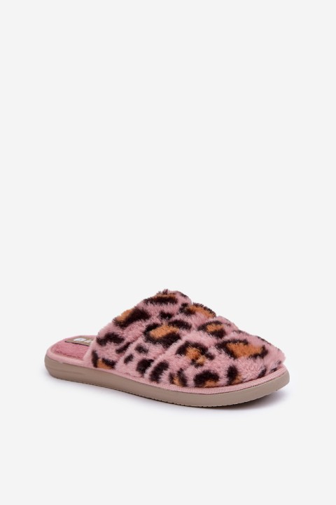 Furry Women's Slippers Leopard Inblu EK000008 Pink