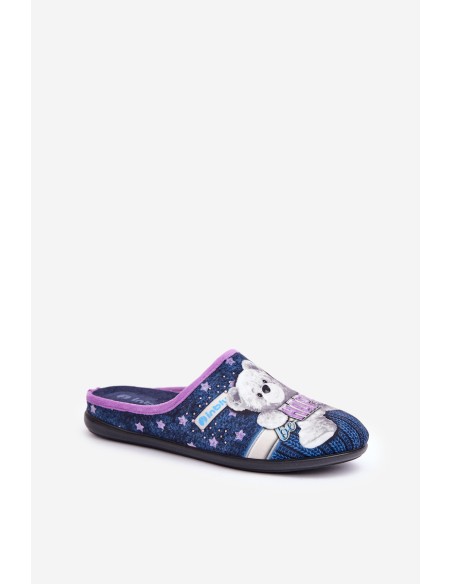 Women's Home Slippers Penguins Inblu EC-81-004 Navy blue
