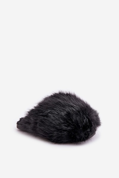 Women's Fur Slippers Black Wladisa 2