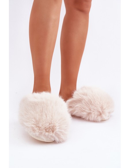 Women's Fuzzy Slippers Light Beige Wladisa